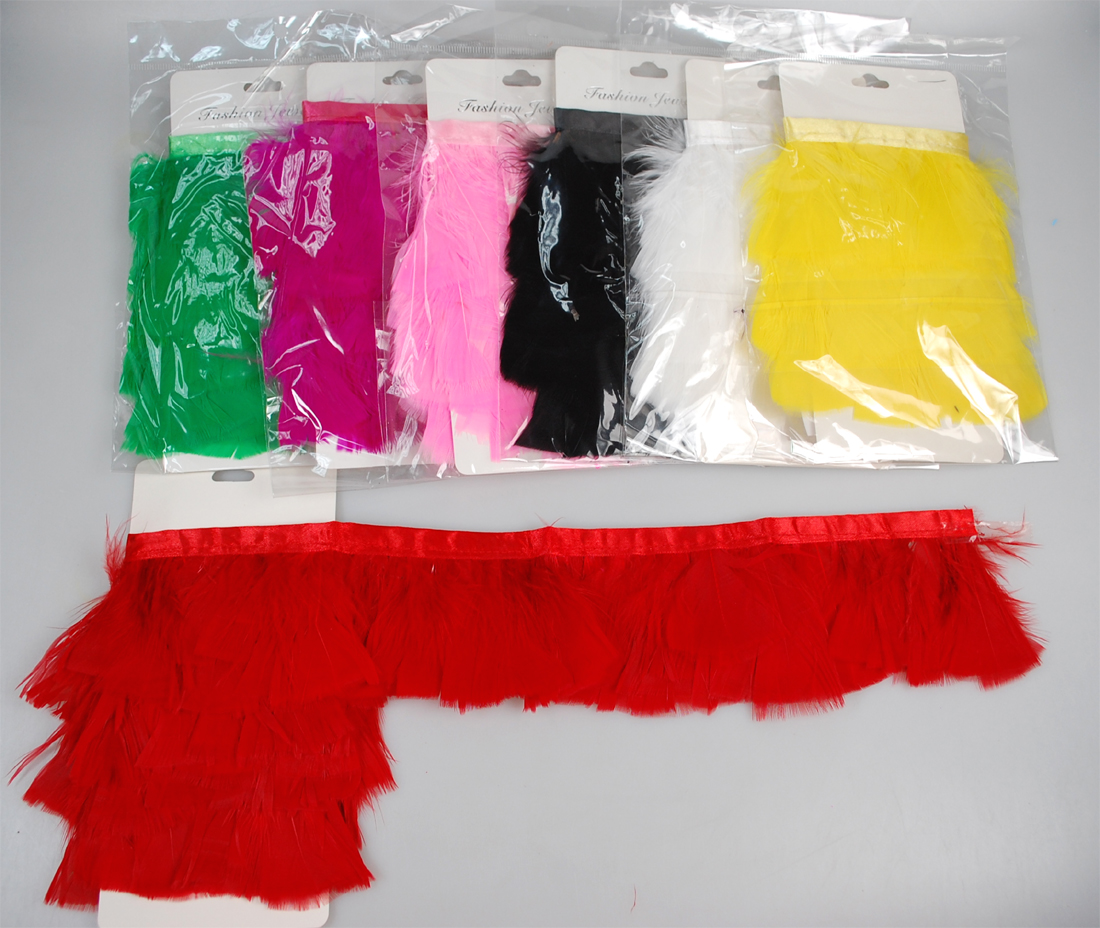 FEATHER TRIMMING:1MTR (386/4-PCS) 1 FEATHER TRIMMING:1MTR (386/4-PCS)