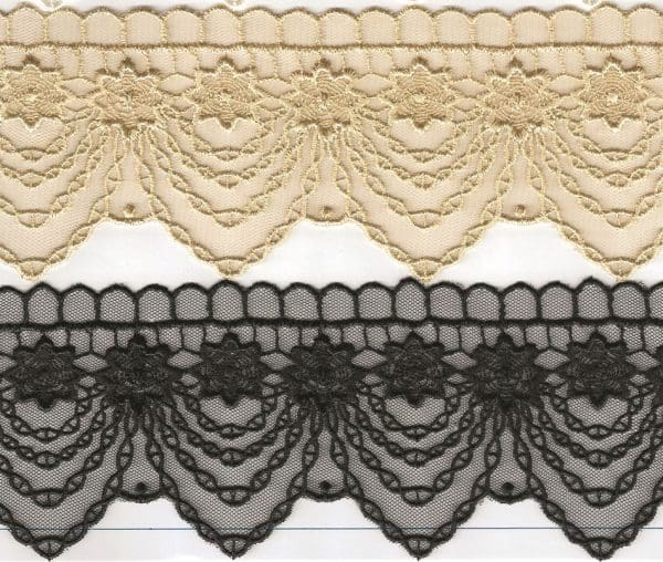 NET CUTTING LACE:3" (D-52-4063)