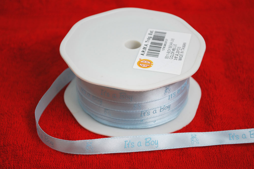 RIBBON;20YDS (5511-BOY/BEAR-3/8) 1 RIBBON;20YDS (5511-BOY/BEAR-3/8)