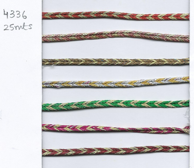 CORD LACE : 25MTR/PC  (4336) 1 CORD LACE : 25MTR/PC  (4336)