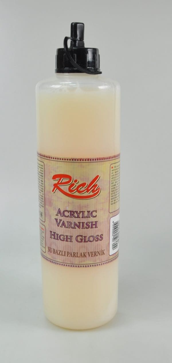 HIGH GLOSS WATER VARNISH:700CC (ACR.HIGH GLOSS/700)