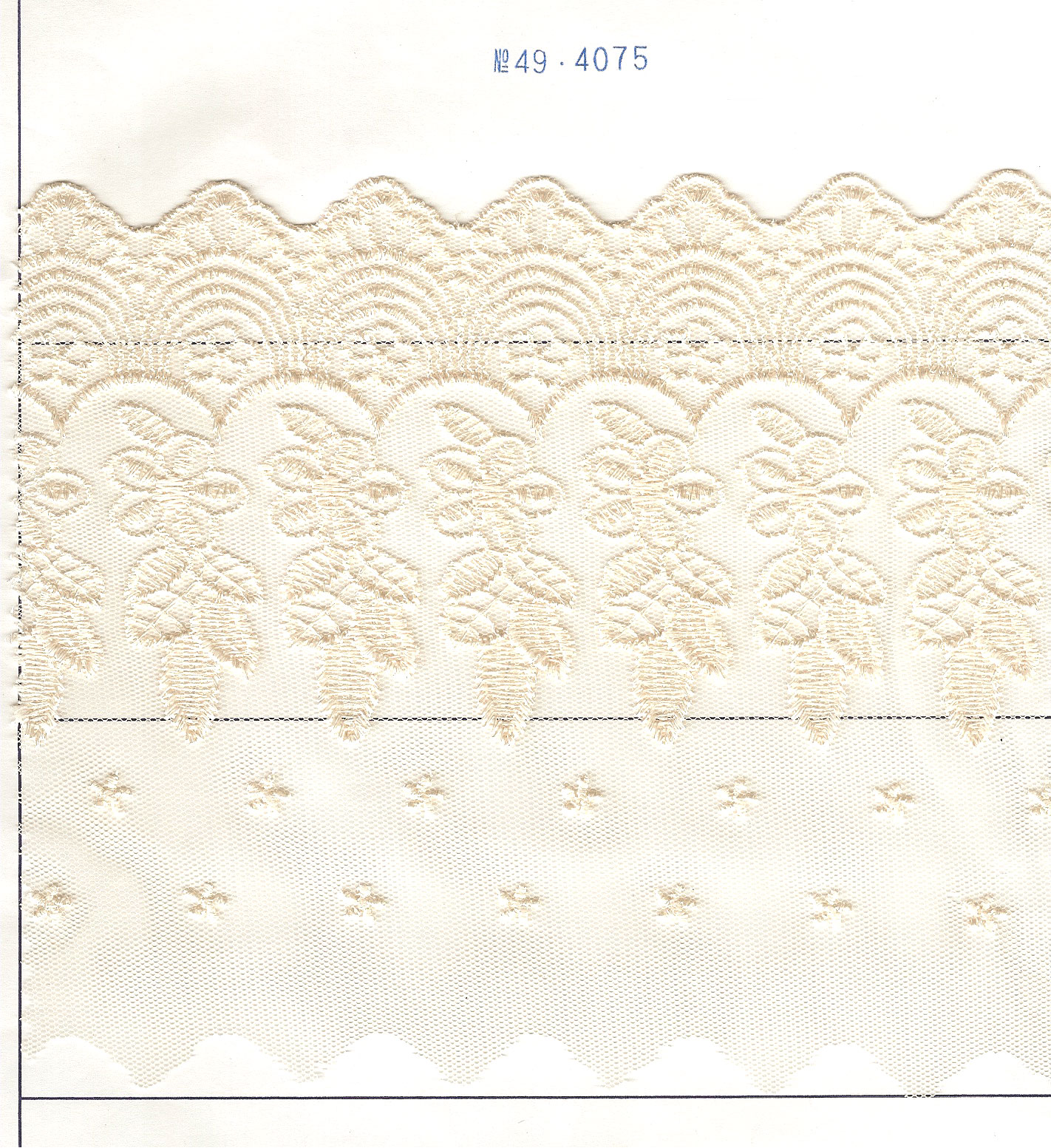 NET CUTTING LACE;15YDS:6" (D-49-4075) 1 NET CUTTING LACE;15YDS:6" (D-49-4075)