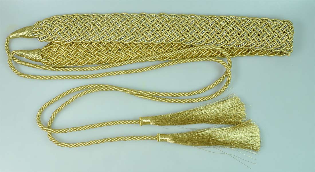 BELT TUSSELS W/STONE (BELT-4)