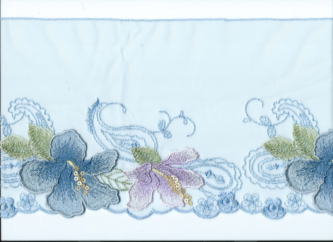 **EMB **EMB.TRIMMINGS:HIBISCUS  (CL-00456E)