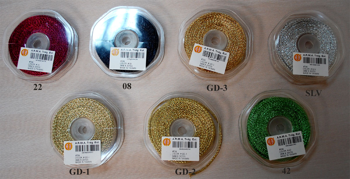 FANCY CORD:3MMX20Y (709-3MM) 1 FANCY CORD:3MMX20Y (709-3MM)