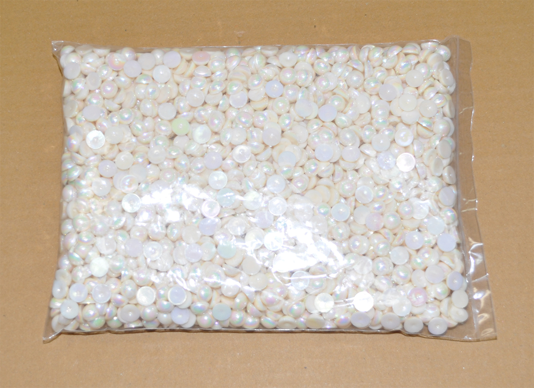 HALF RESIN BEADS:10MM:1800PC (438A/2) 1 HALF RESIN BEADS:10MM:1800PC (438A/2)