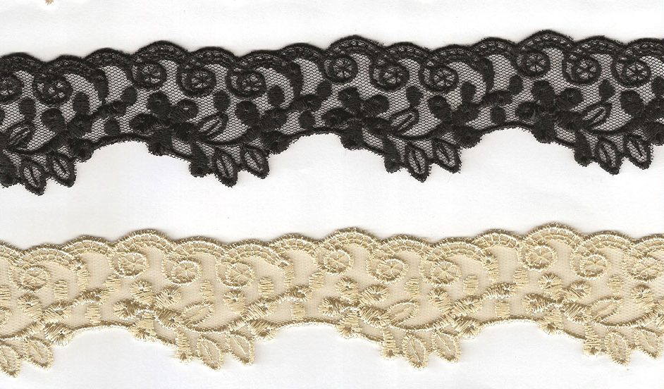 NET CUT LACE:15Y:2-1/4" (D-54-4036) 1 NET CUT LACE:15Y:2-1/4" (D-54-4036)
