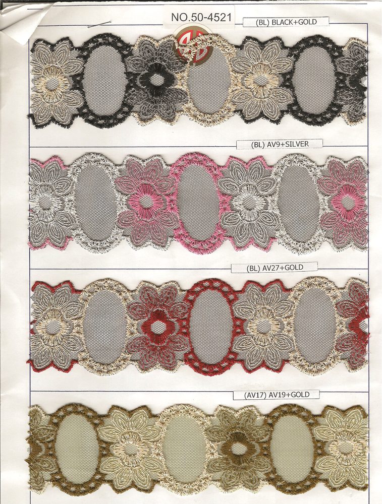 **NET CUTTING LACE:15Y:2-1/2" (D-50-4521) 1 **NET CUTTING LACE:15Y:2-1/2" (D-50-4521)