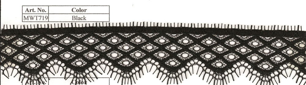 LACE 1" - 1 LACE 1" - 1.5YD X 10PC (MWT719/PKT)