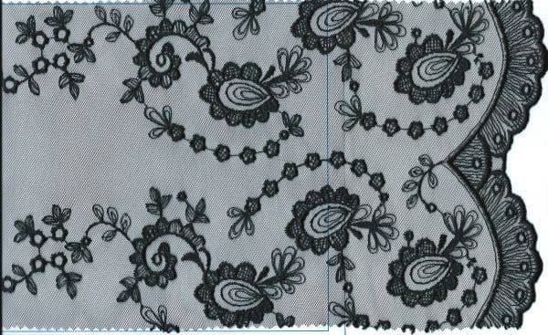 POL NET CUTTING LACE:14":15Y (D-56-4004)