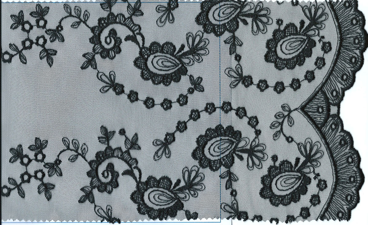 POL NET CUTTING LACE:14":15Y (D-56-4004)