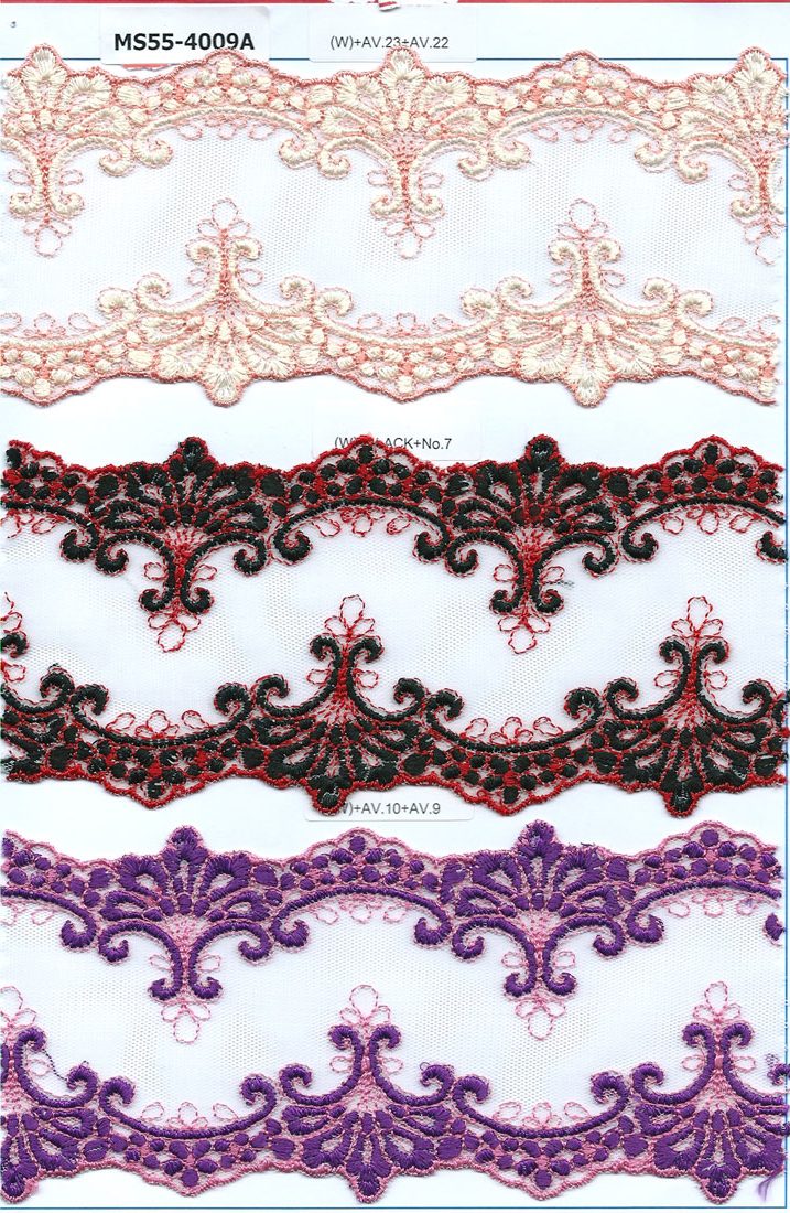 POL NET CUT LACE:3-1/4":15Y (MS55-4009A) 1 POL NET CUT LACE:3-1/4":15Y (MS55-4009A)