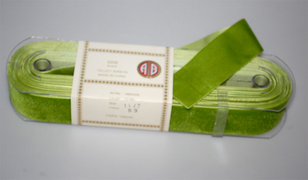 VELVET RIBBON:38MM:10M (NMA006-1-1/2) 1 VELVET RIBBON:38MM:10M (NMA006-1-1/2)