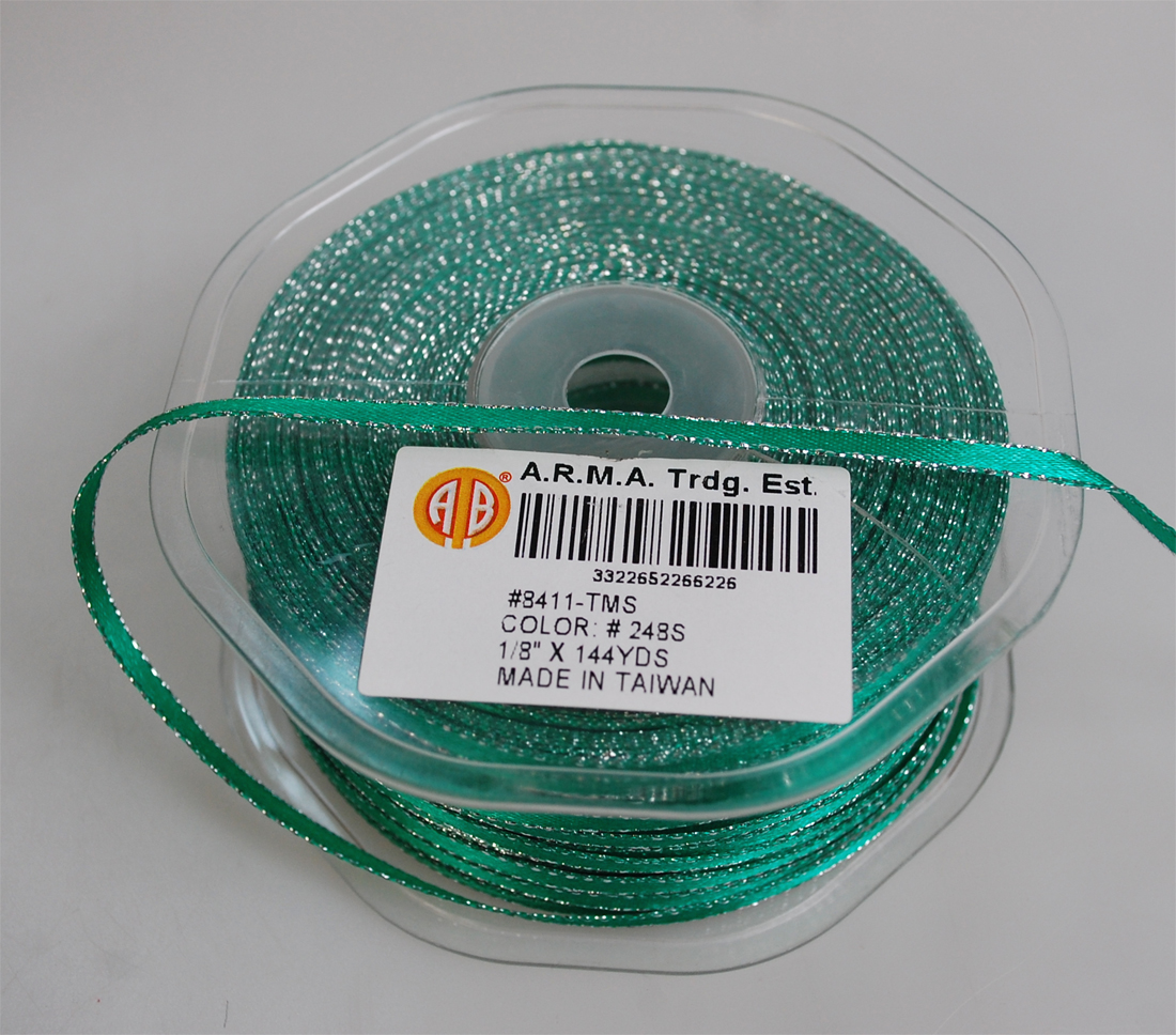 NY NY.SATIN RIBBON:1/8"x144Y (8411-TMS)