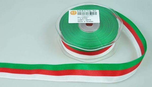 TAFETTA  RIBBON:1"X20Y (6511-1-O)