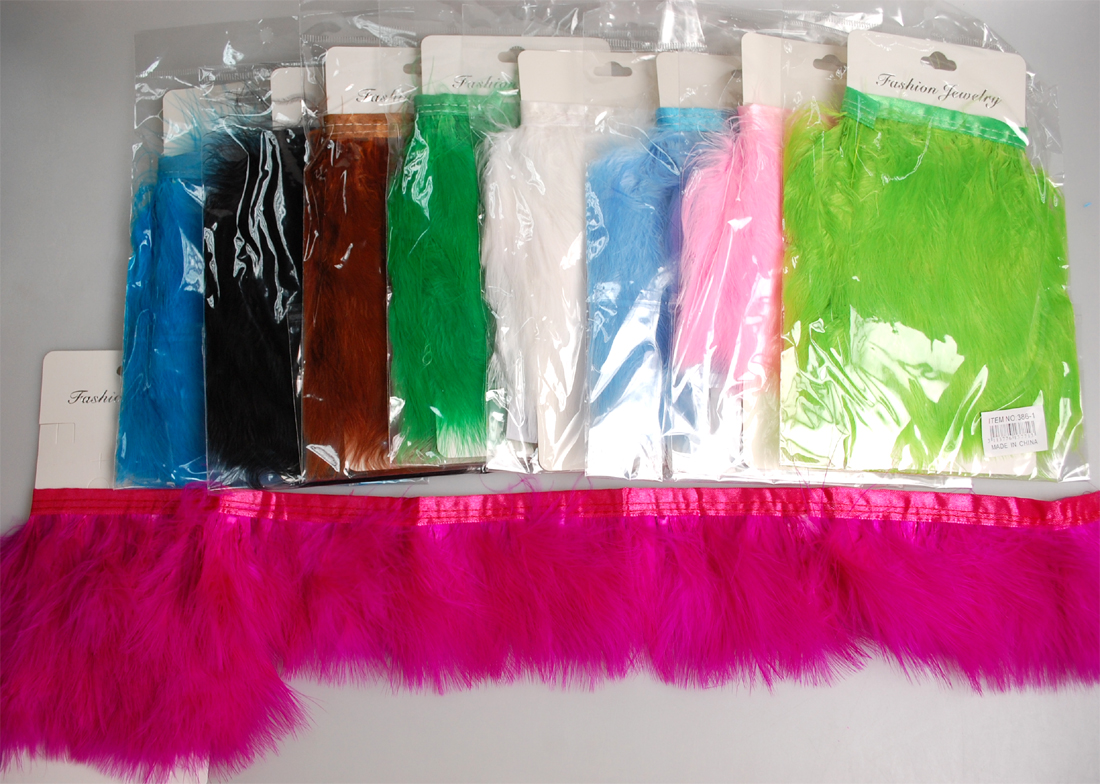 FEATHER TRIMMING:1Y (386/1-PCS) 1 FEATHER TRIMMING:1Y (386/1-PCS)