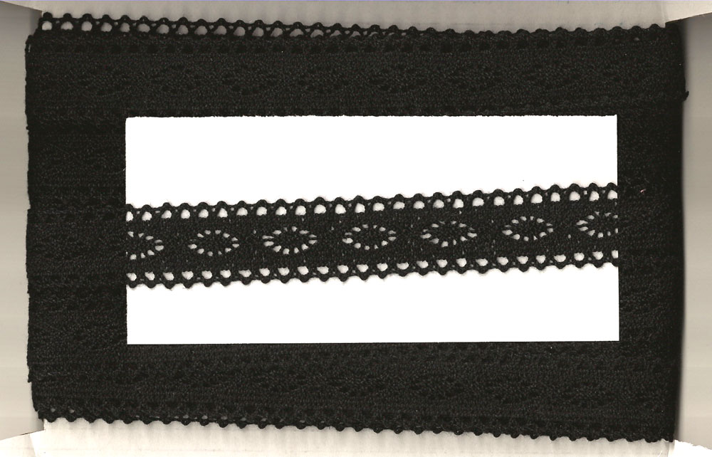 CROCHET LACE;15YDS (50301-1035) - Black