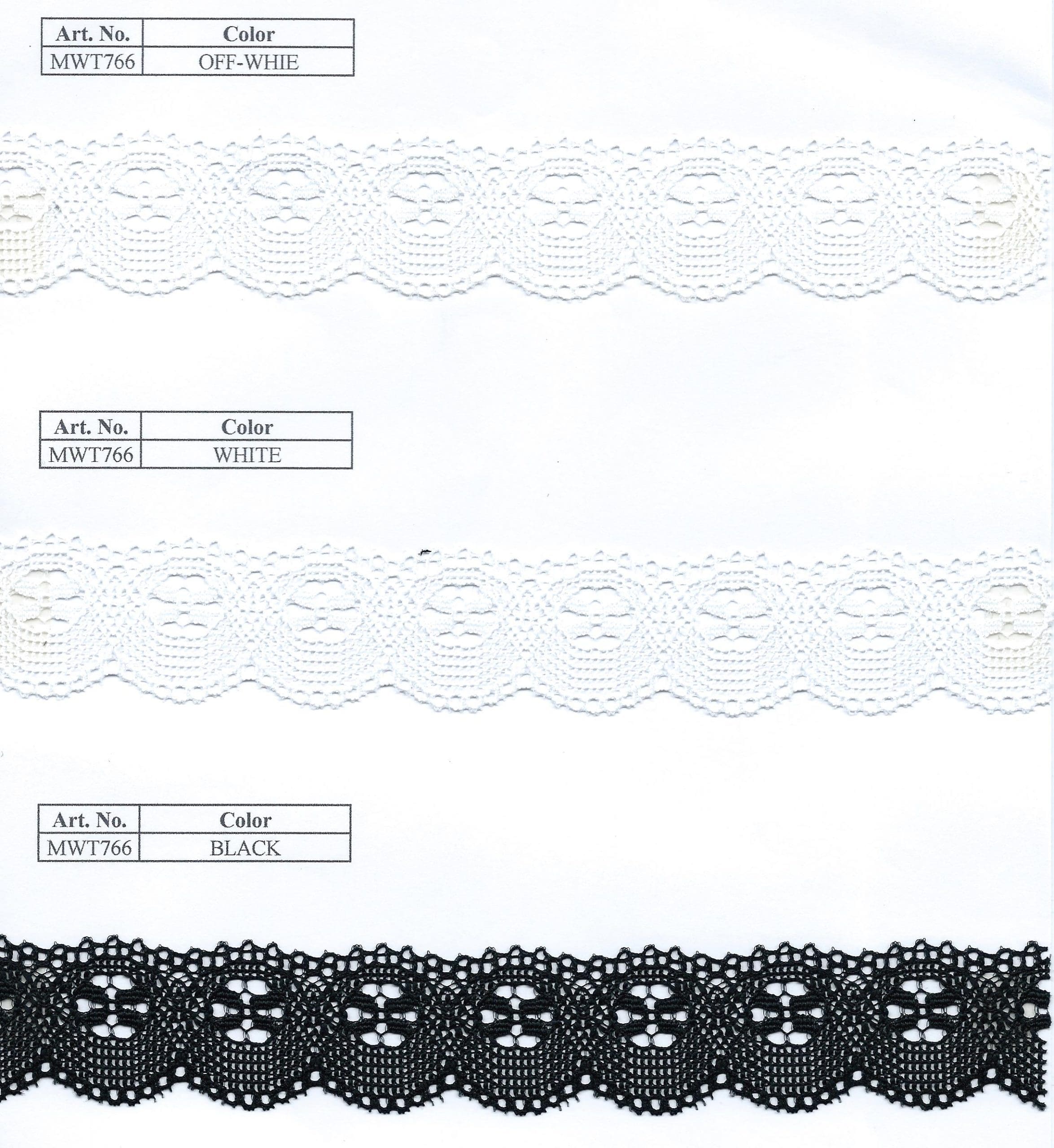 NYL RASCHEL LACE 1" - 36Y (MWT766) 1 NYL RASCHEL LACE 1" - 36Y (MWT766)
