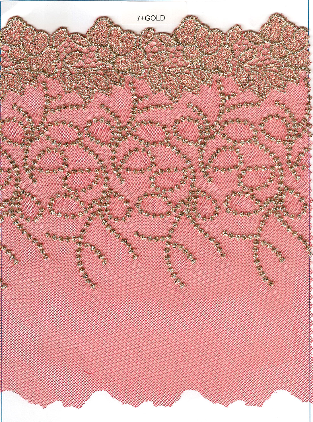 POL NET CUT LACE:7-1/2" (MT50-4429JG) 1 POL NET CUT LACE:7-1/2" (MT50-4429JG)