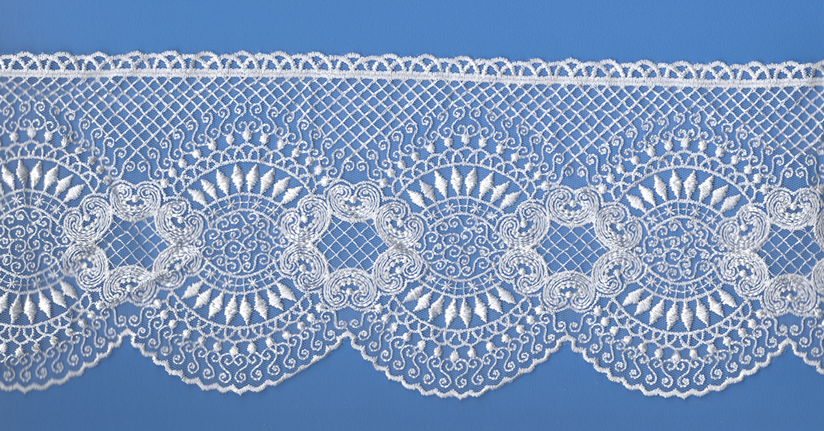 TULL EMB LACE:300PLY:`9.4MTR (F-2954/PC)