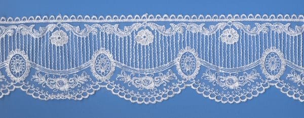 TULL EMB LACE:300PLY:`9.6MTR (F-30386/PC)