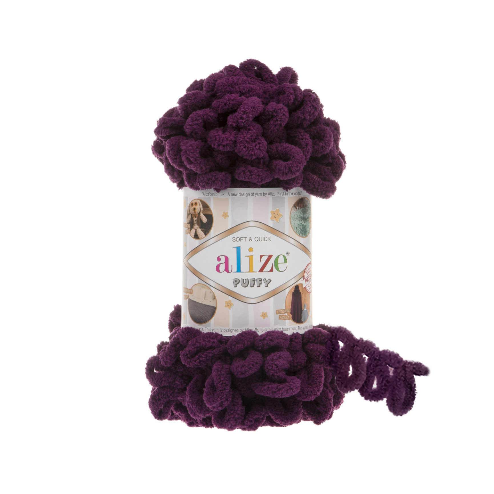 MICRO PL.YARN:5BLx100GR (500GM) (ALIZE/PUFFY) - 111