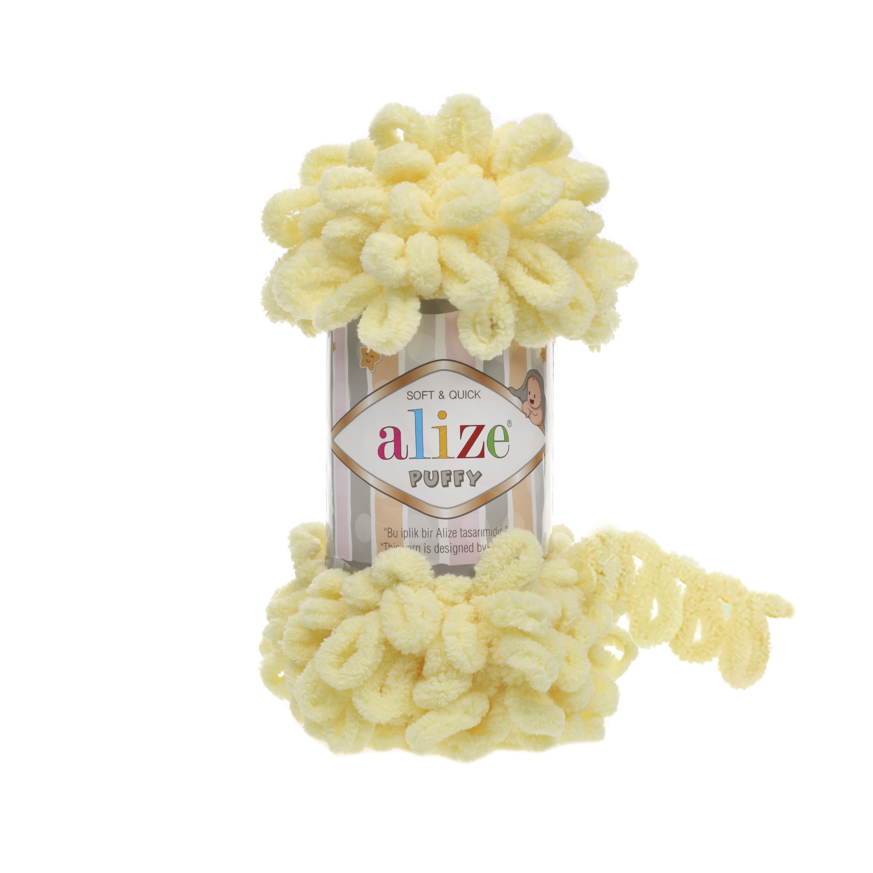 MICRO PL.YARN:5BLx100GR (500GM) (ALIZE/PUFFY) - 13