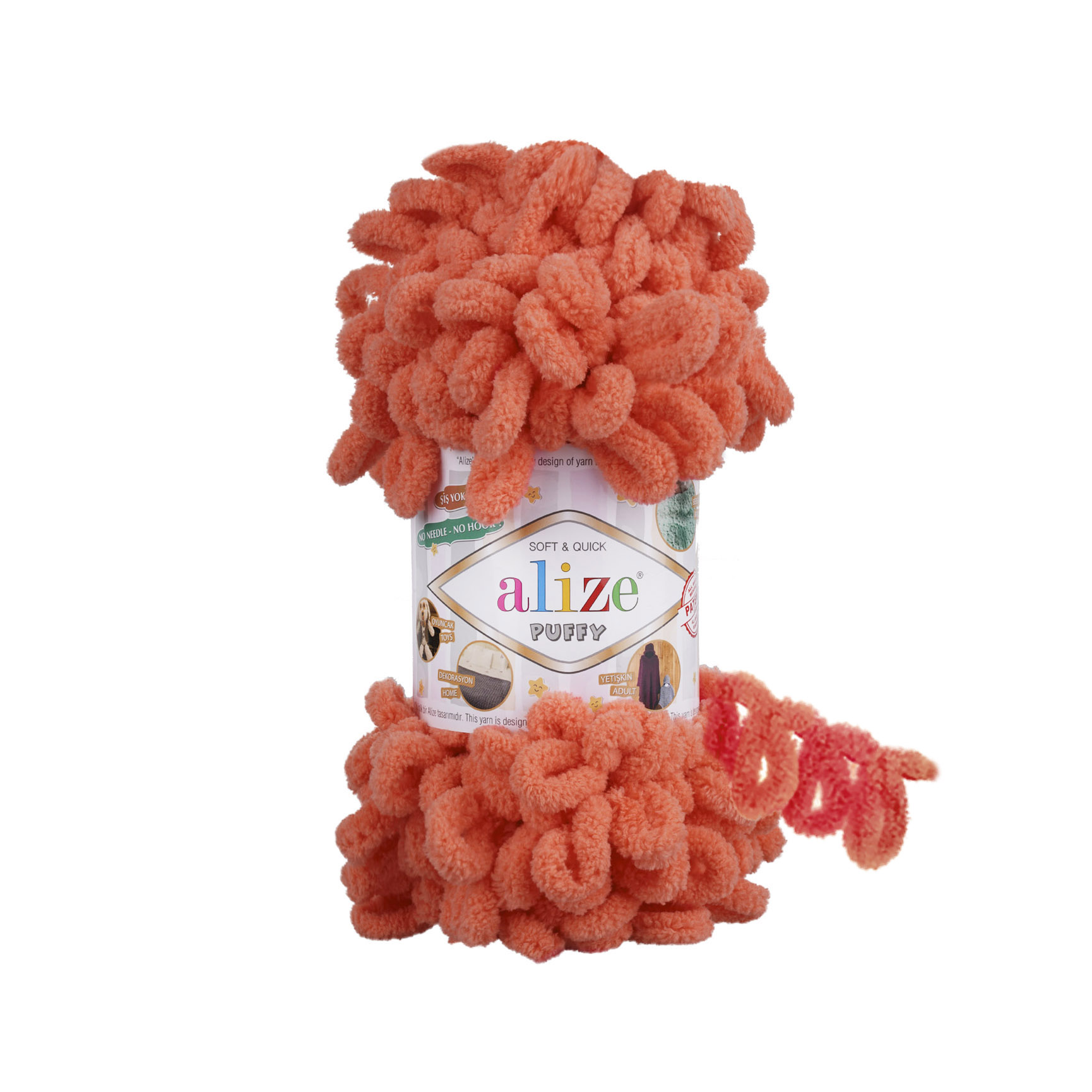 MICRO PL.YARN:5BLx100GR (500GM) (ALIZE/PUFFY) - 619