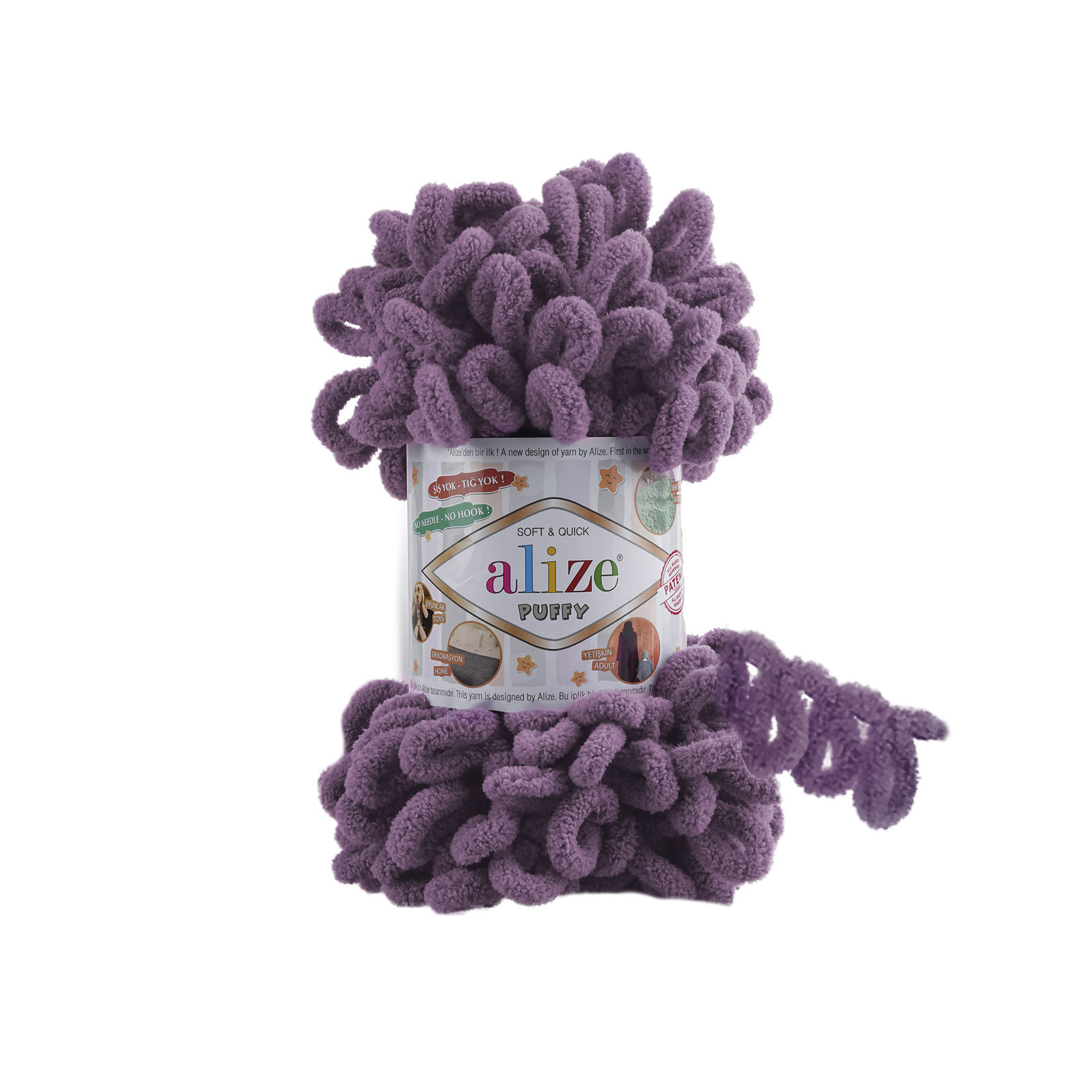 MICRO PL.YARN:5BLx100GR (500GM) (ALIZE/PUFFY) - 437