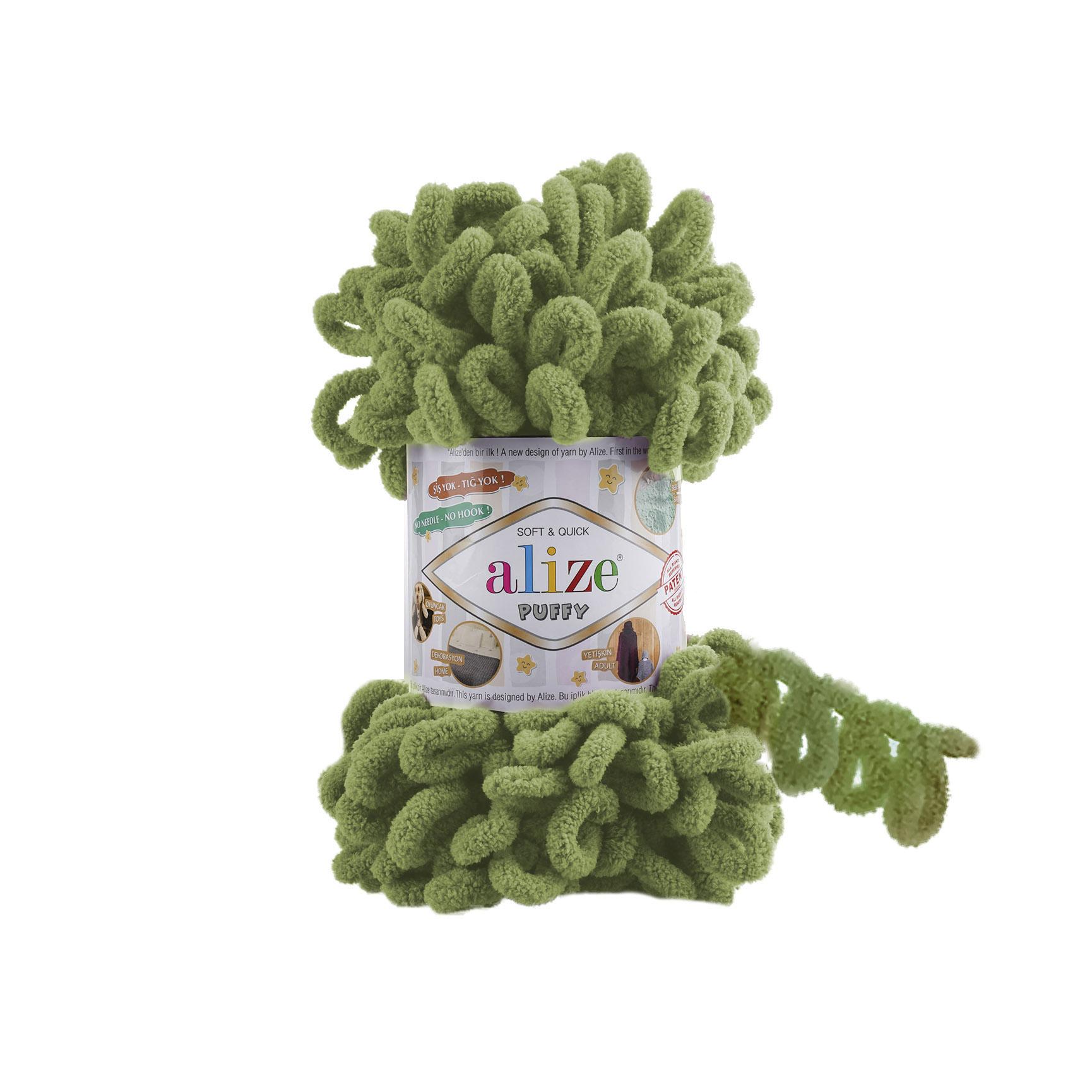 MICRO PL.YARN:5BLx100GR (500GM) (ALIZE/PUFFY) - 485