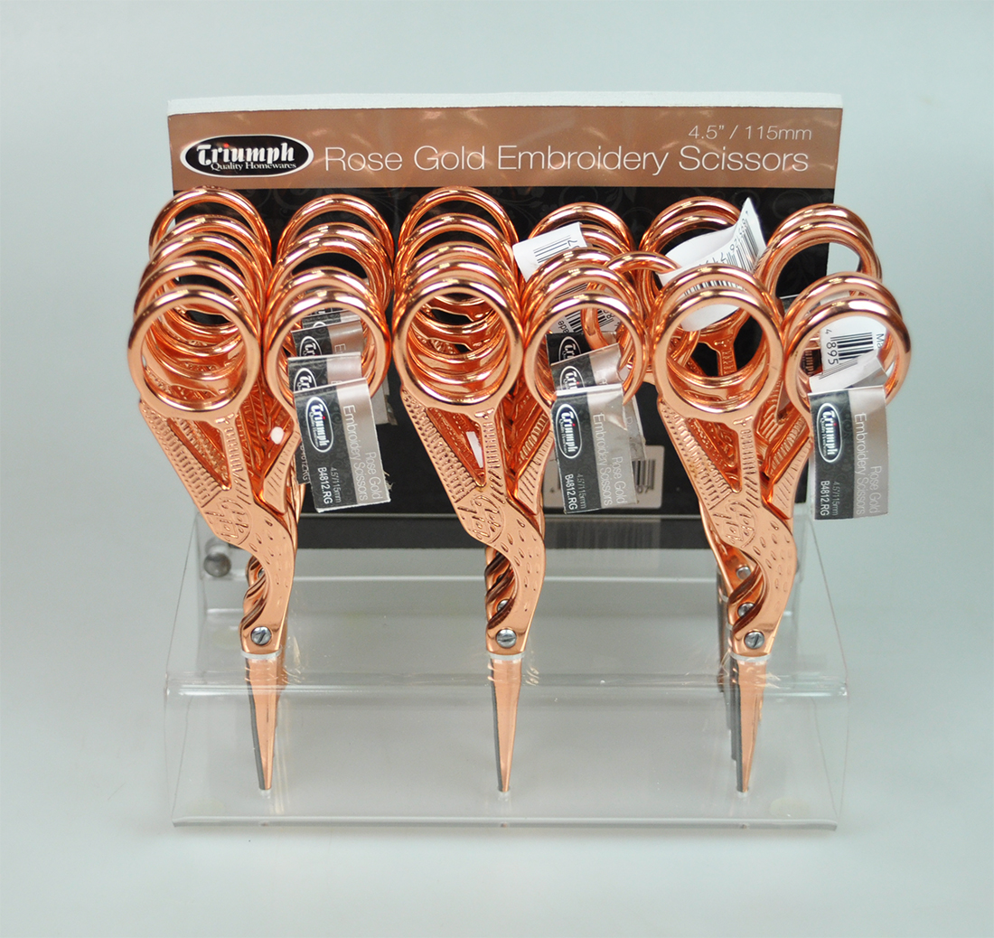 EMB SCISSORS"ROSEGOLD":15PC (B4812 EMB SCISSORS"ROSEGOLD":15PC (B4812.RG)