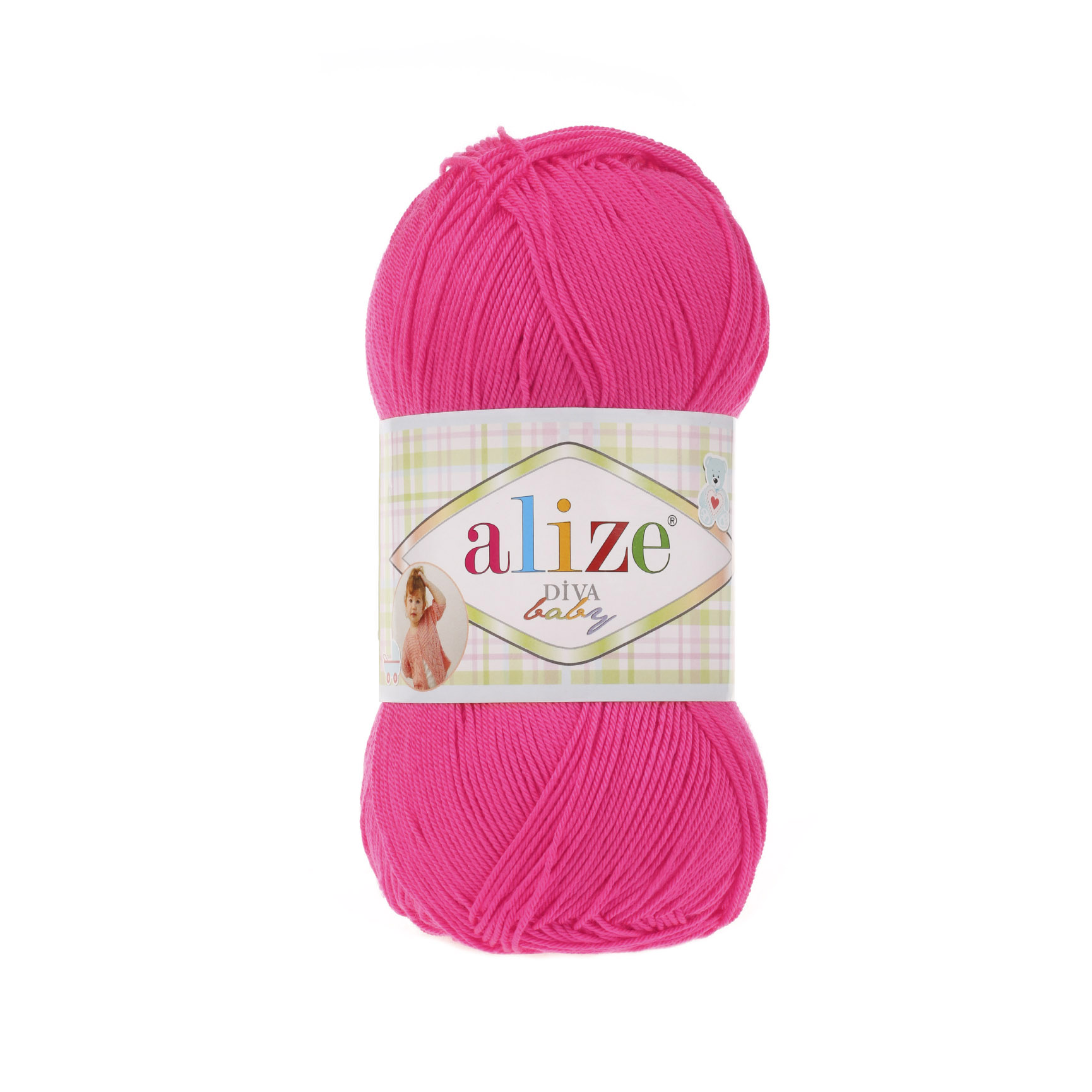 COT/ACY.YARN:5BLx100GR (500grm) (ALIZE/DIVA BABY) - 121