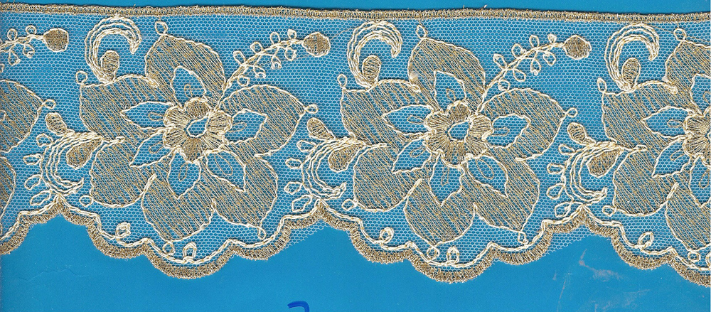 TULLE EMB TULLE EMB.LACE W/JAPAN YARN (OKC-258)