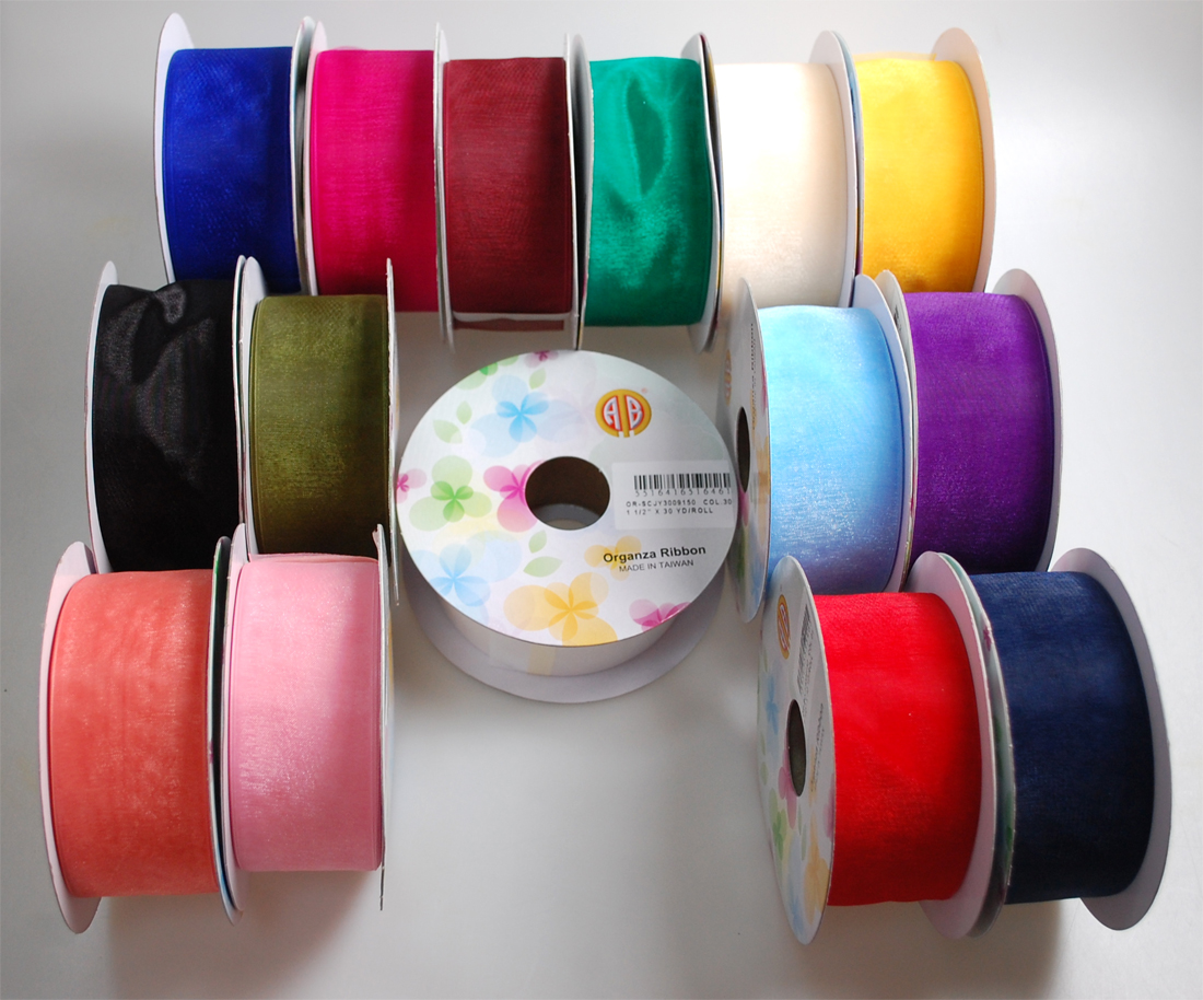 ORGANZA RIBBON:30YD:1-1/2" (OR-SCJY3009150) 1 ORGANZA RIBBON:30YD:1-1/2" (OR-SCJY3009150)