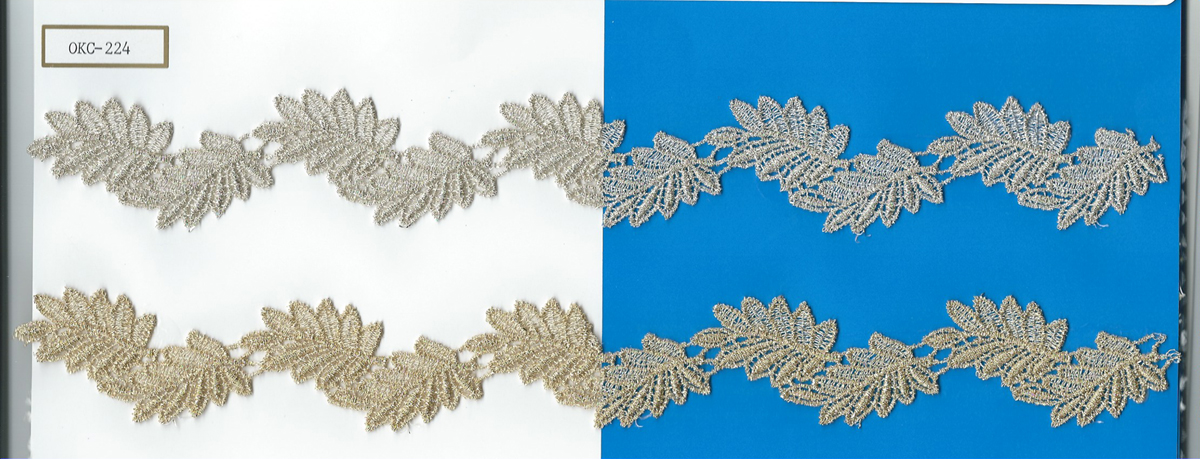 GUIPURE LACE W/MET GUIPURE LACE W/MET.YARN (OKC-224)