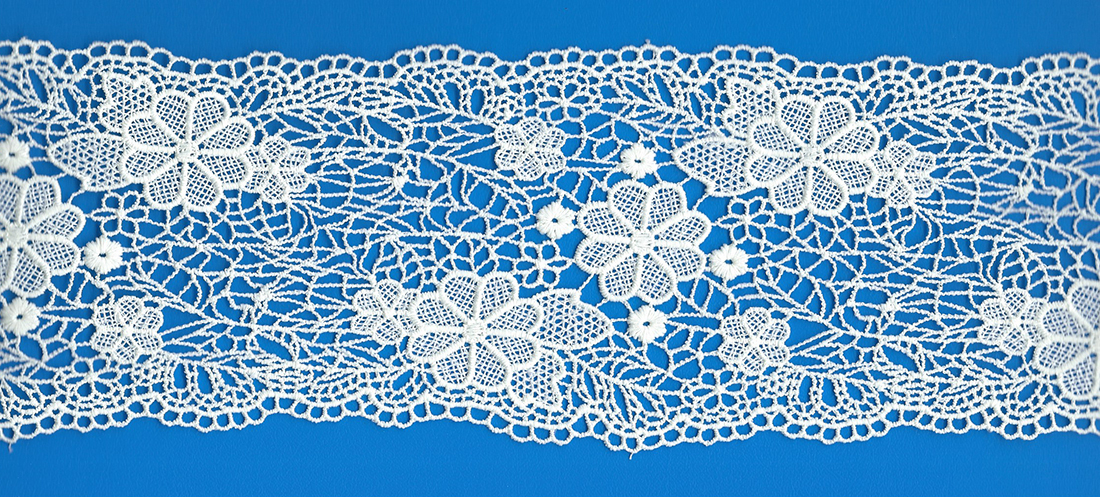 CHEM CUT LACE W/TEXT:12.5CM (TX58-1007)