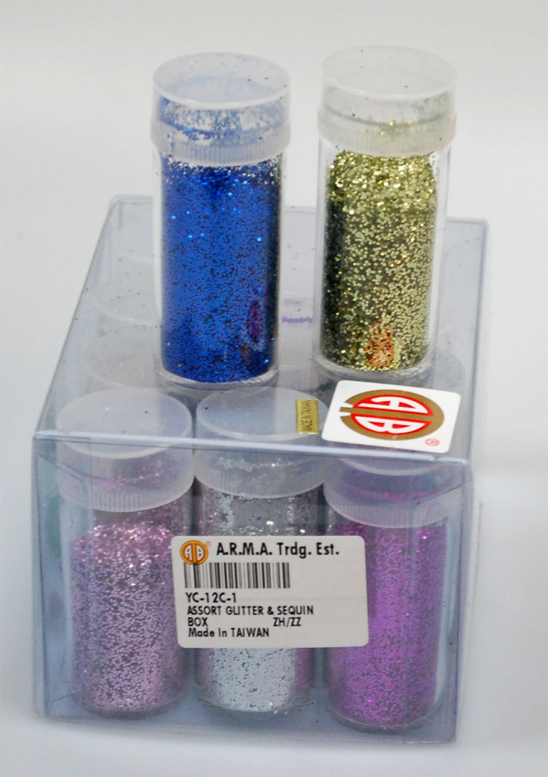 GLITTER POWDER:12PC/BOX (YC-12C)