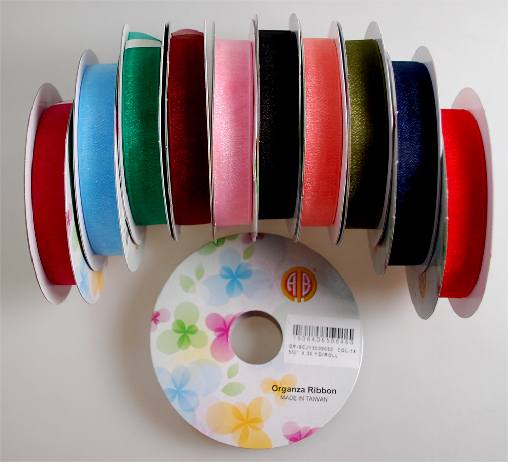 ORGANZA RIBBON:30YD:5/8" (OR-SCJY3009050) 1 ORGANZA RIBBON:30YD:5/8" (OR-SCJY3009050)