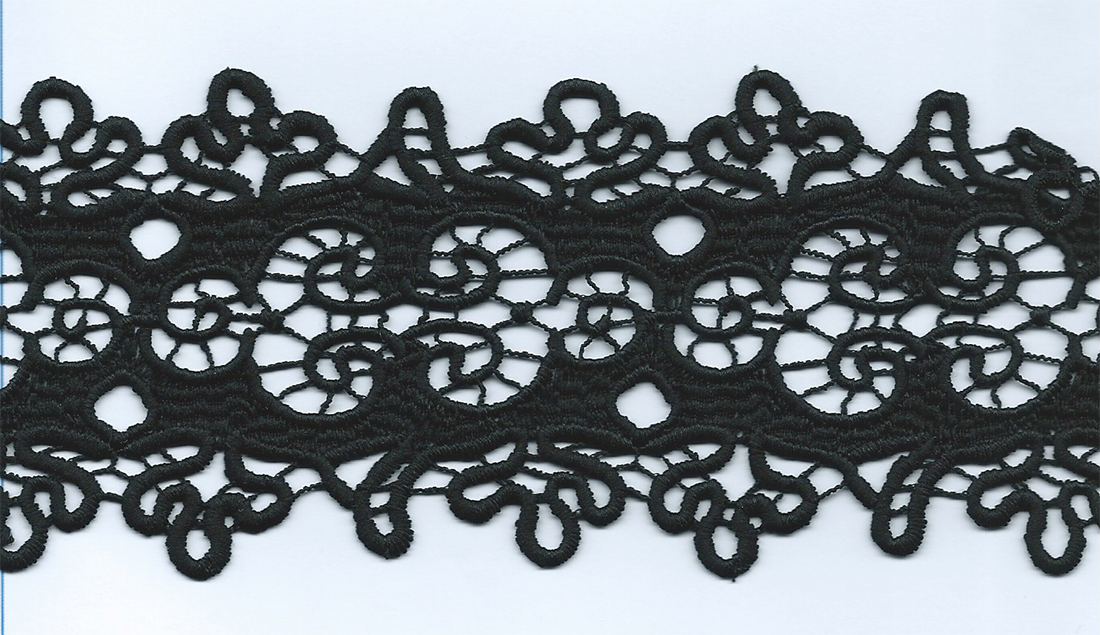 **CH-CUT LACE W/TEXT:15Y:3 **CH-CUT LACE W/TEXT:15Y:3.75" (TX57-1267)