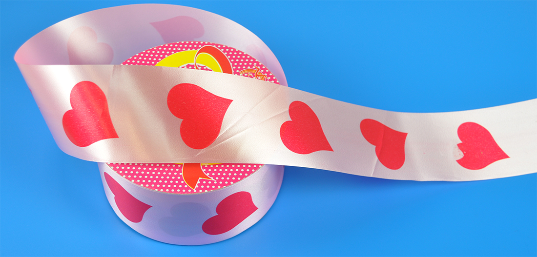 FANCY RIBBON:5CMx50Y_HEART:4PC (P19) 1 FANCY RIBBON:5CMx50Y_HEART:4PC (P19)