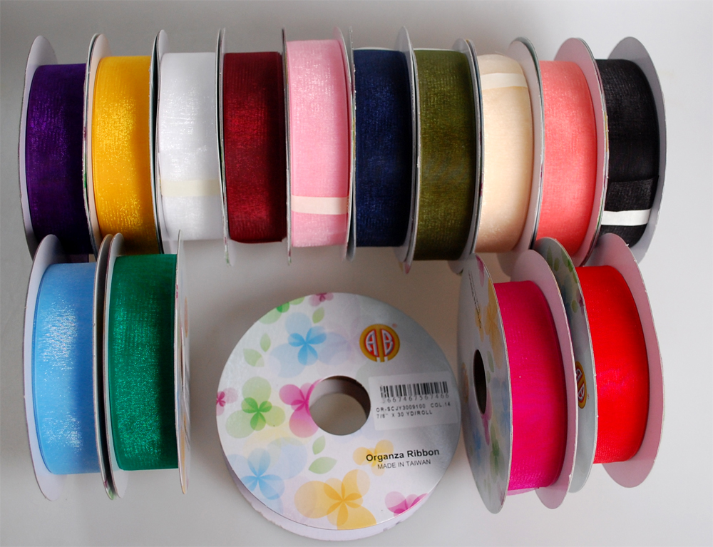 ORGANZA RIBBON:30YD:7/8" (OR-SCJY3009100) 1 ORGANZA RIBBON:30YD:7/8" (OR-SCJY3009100)