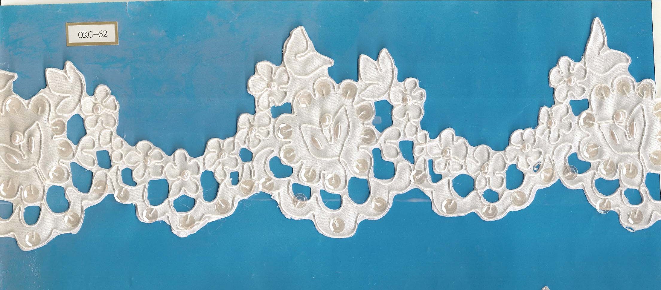 **EMB **EMB.LACE WITH BEADING (OKC-62)