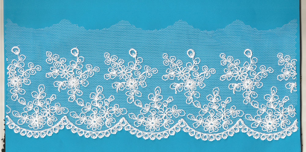 TULL EMB TULL EMB.LACE W/THIN CORD (OKC-229)