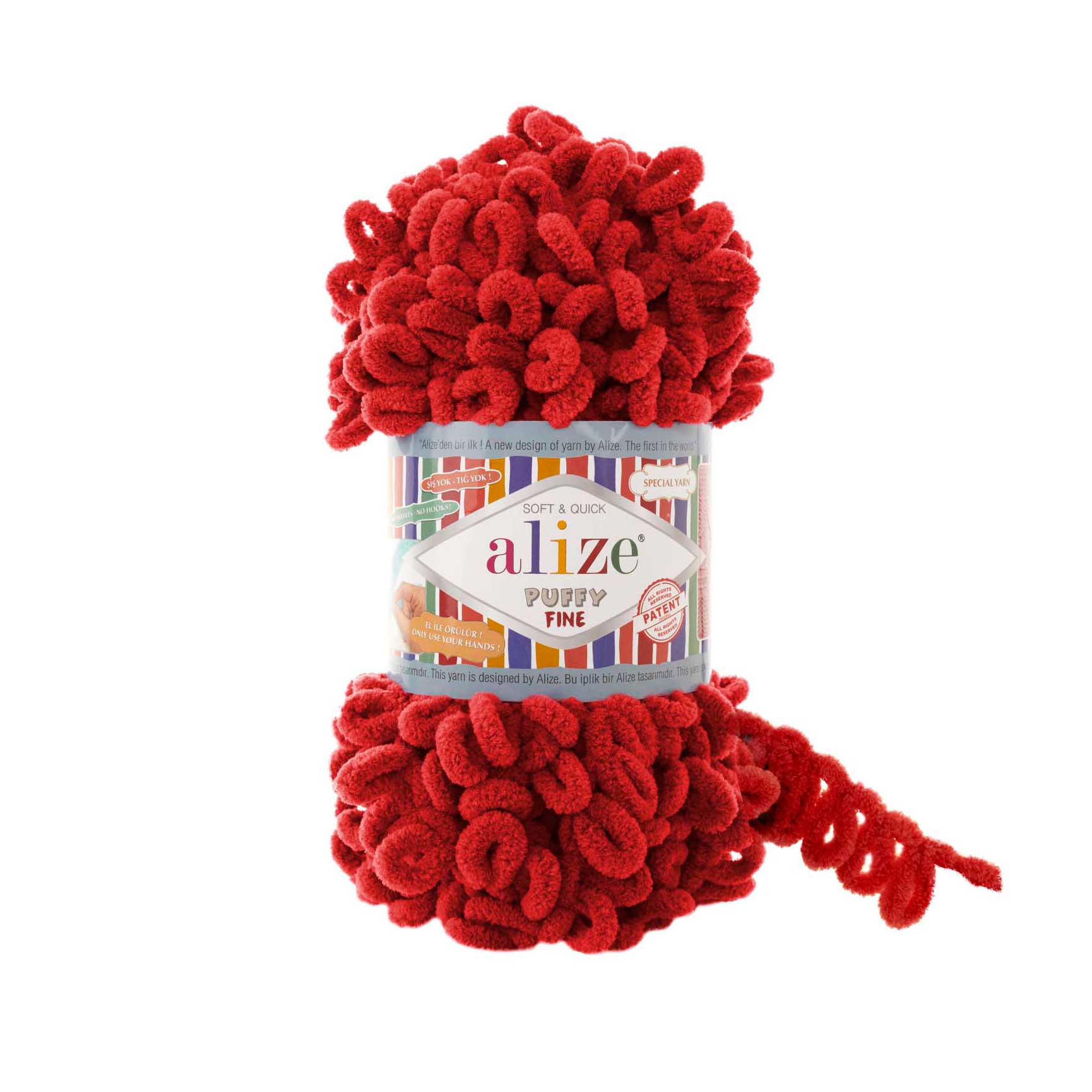 MICRO PL.YARN:5BLx100GR (500GM) (ALIZE/PUFFY FINE) - 56