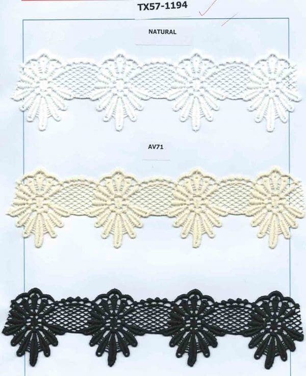 CH.CUT-LACE W/TEX :15Y:5.63CM (TX57-1194)