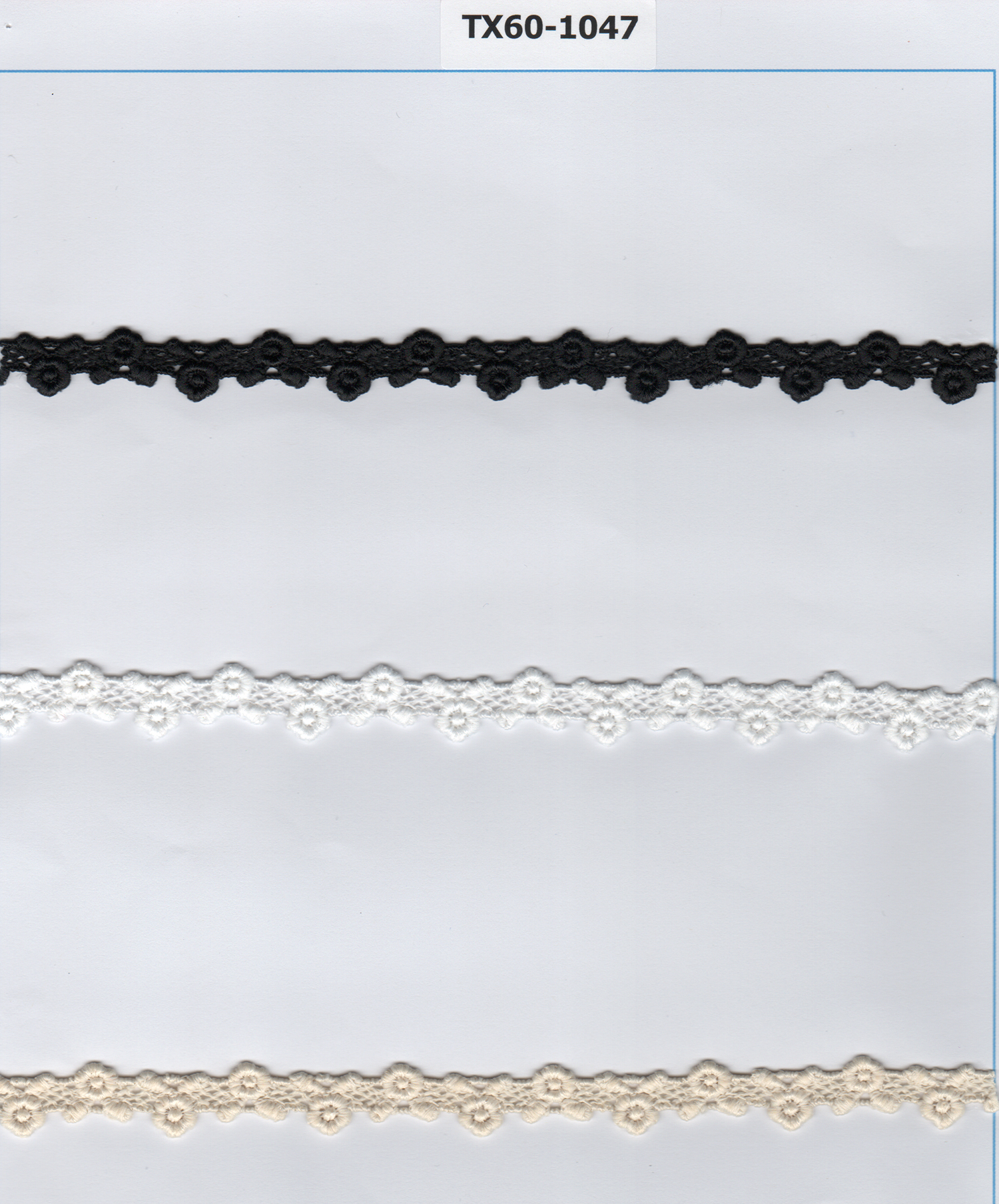 CH.LACE W/TEX::13.7MT:1.25CM (TX60-1047)