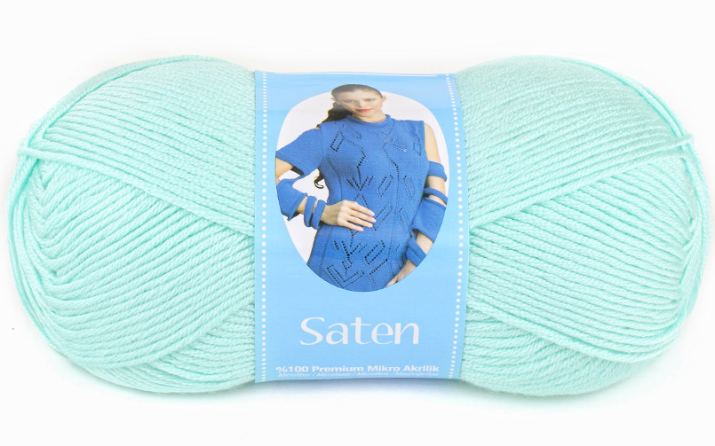 WOOL YARN:5BL/PKT (500GRM) (NAKO/SATEN) - 2961