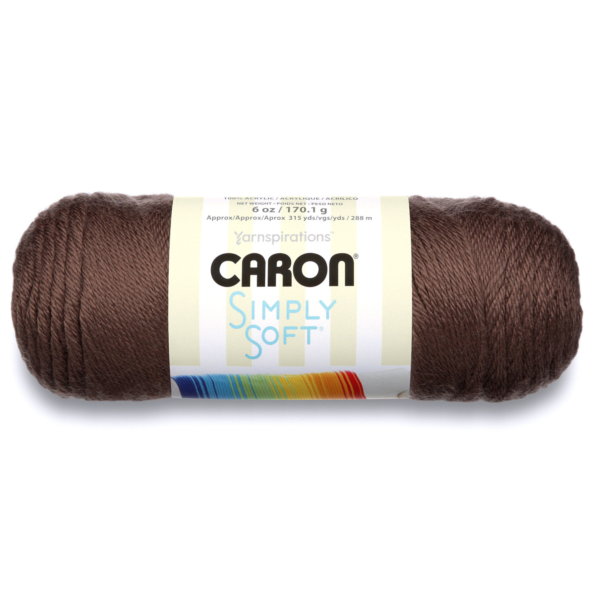 ACR. YARN:170GRx3BL (510GRM) (CARON/SIMPLY SOFT) - Taupe