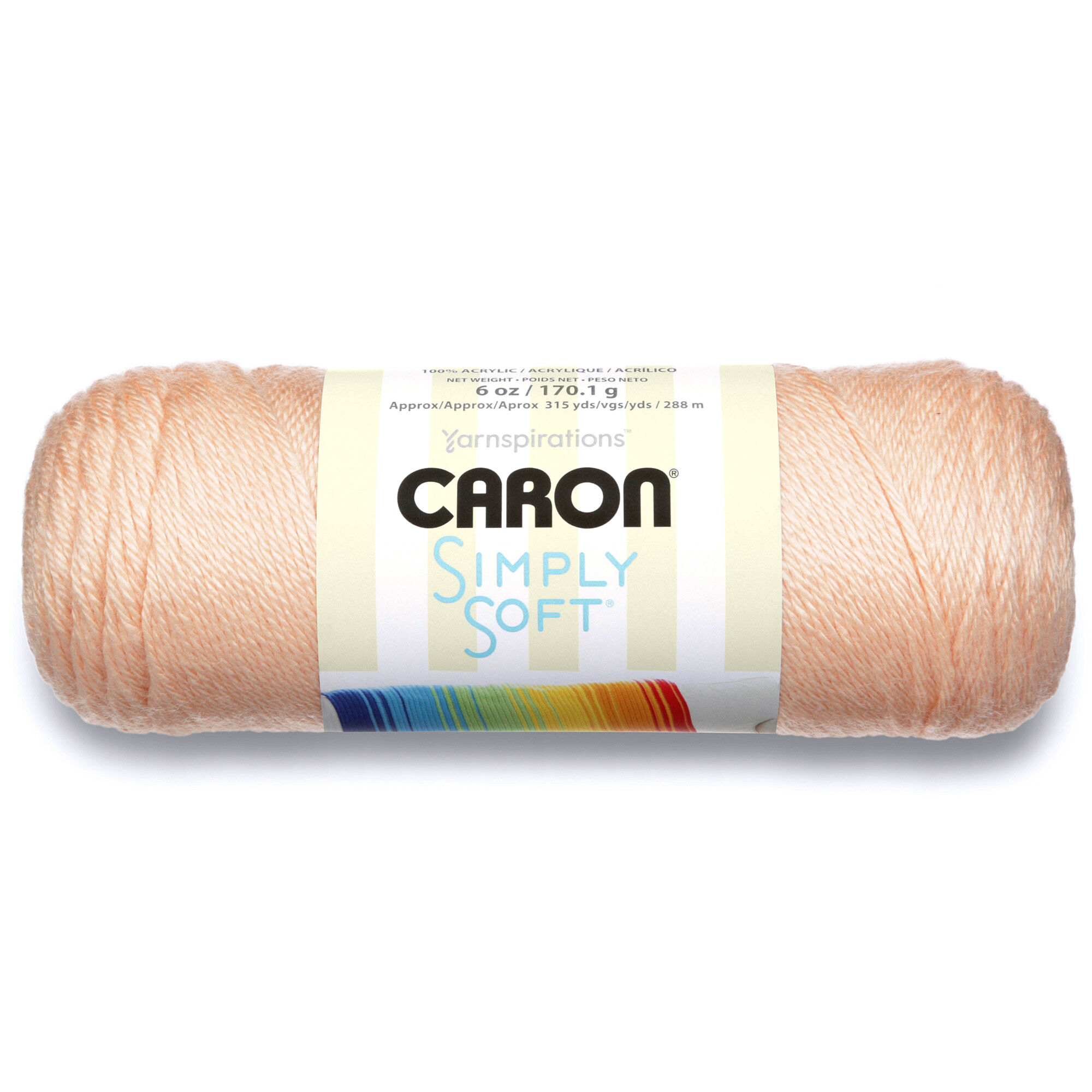 ACR. YARN:170GRx3BL (510GRM) (CARON/SIMPLY SOFT) - LT.COUNTRY PEAC