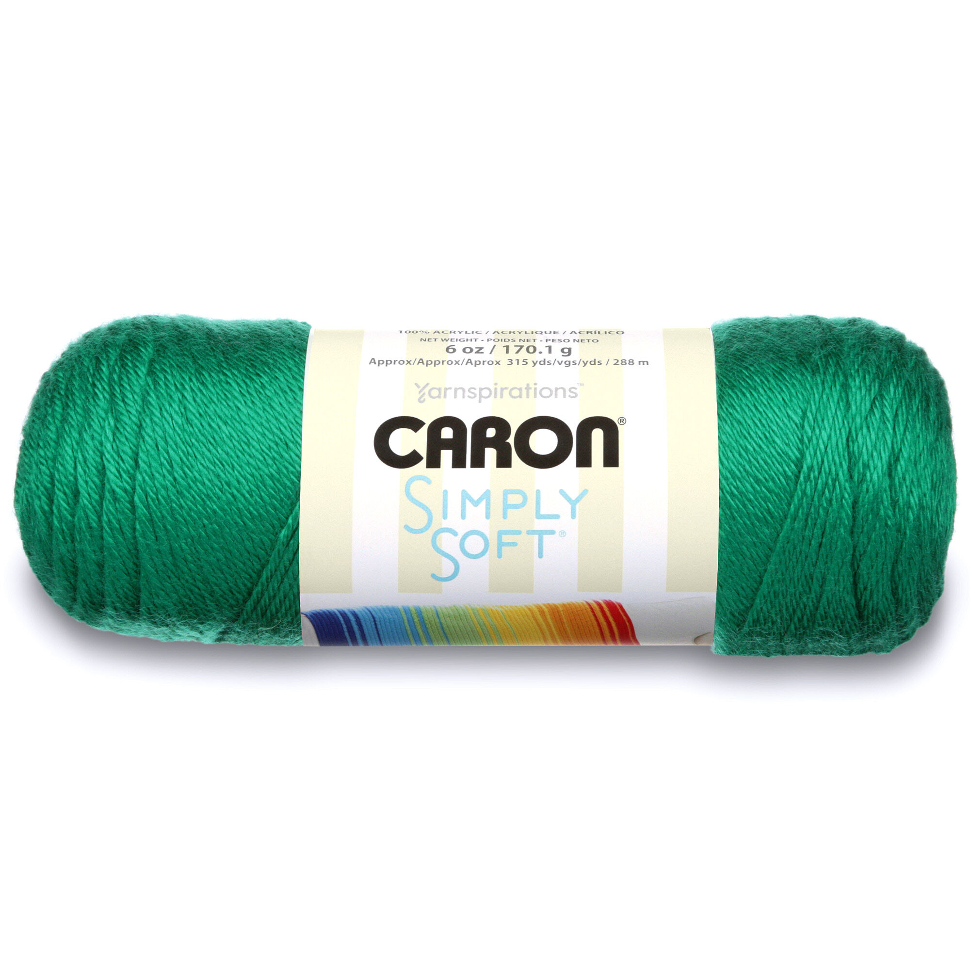 ACR. YARN:170GRx3BL (510GRM) (CARON/SIMPLY SOFT) - Kelly Green